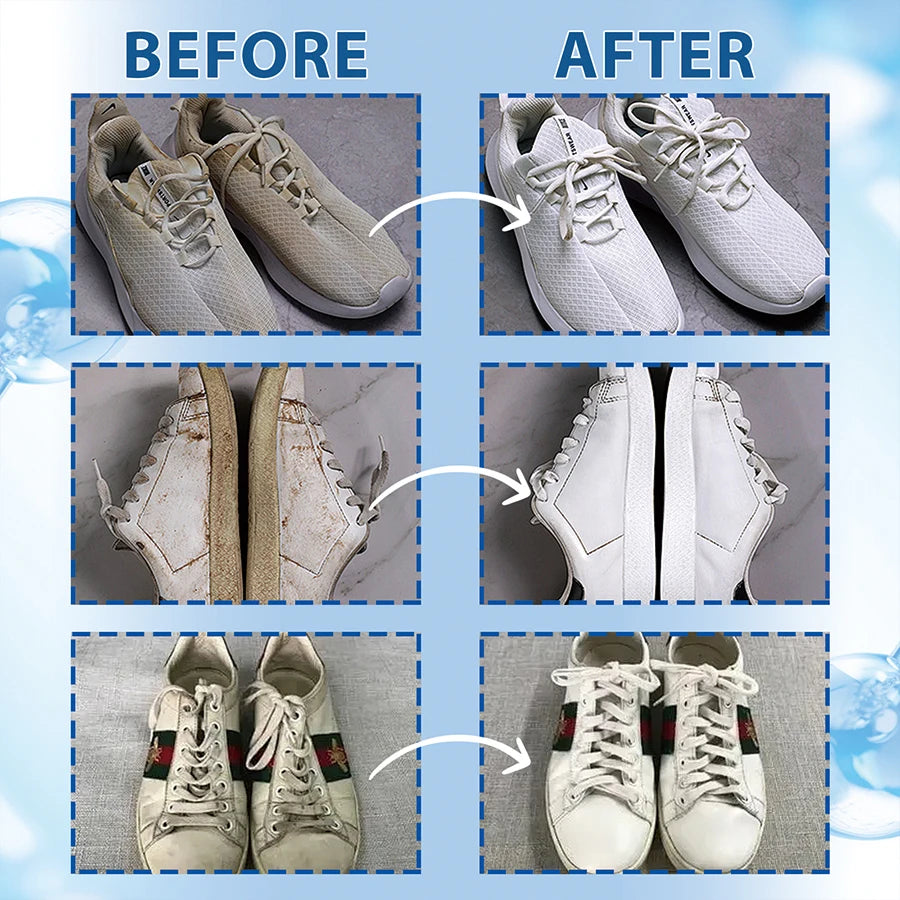 100ml White Shoe Cleaner No-wash Dry Cleaning Foam Decontamination for Suede Sheepskin Matte Shoes Leather Sneakers Care