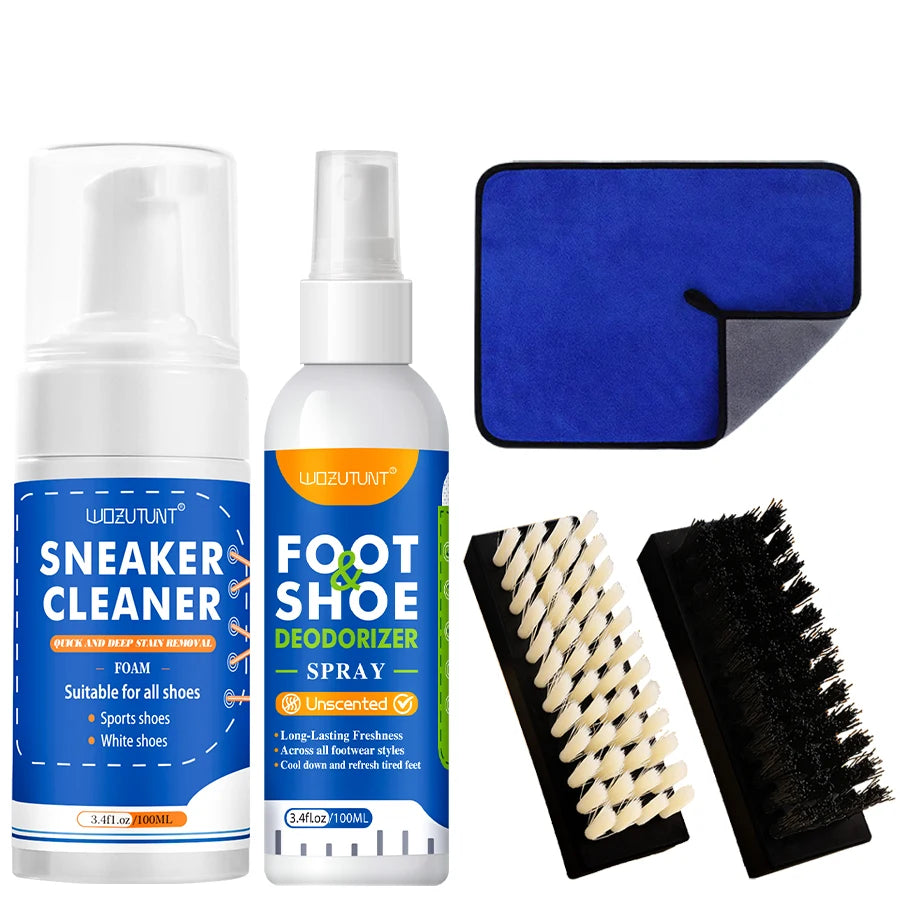 100ml White Shoe Cleaner No-wash Dry Cleaning Foam Decontamination for Suede Sheepskin Matte Shoes Leather Sneakers Care