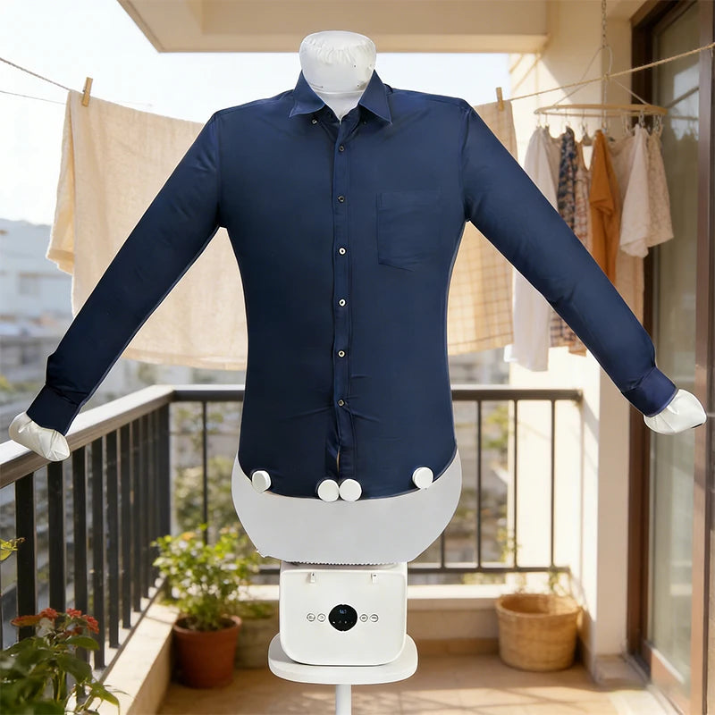 Semi-Automatic Electric Heated Air Dryer Ironing Steam Machine Foldable Clothes Shoes Drying Heating Portable Electric Clothes