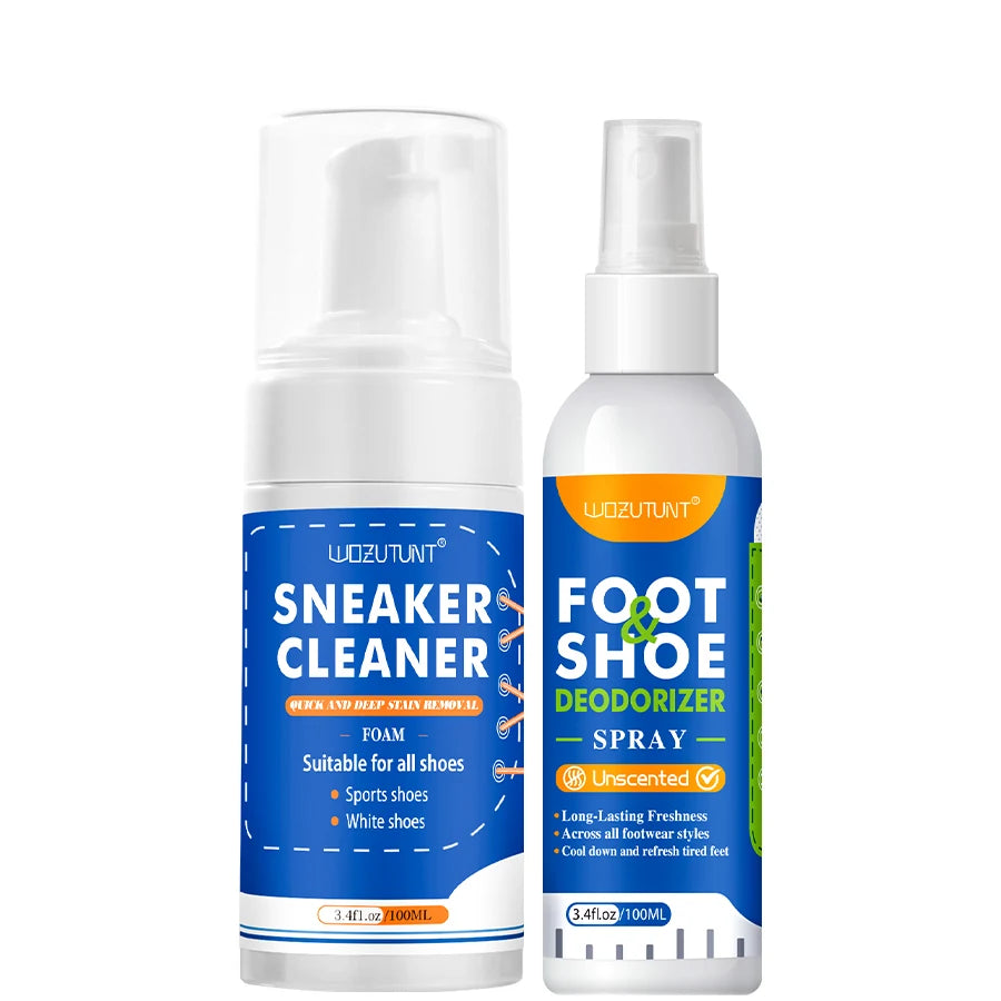 100ml White Shoe Cleaner No-wash Dry Cleaning Foam Decontamination for Suede Sheepskin Matte Shoes Leather Sneakers Care