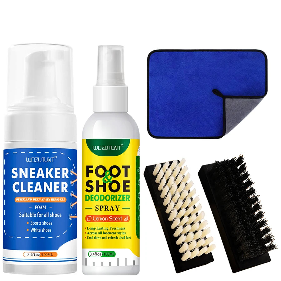 100ml White Shoe Cleaner No-wash Dry Cleaning Foam Decontamination for Suede Sheepskin Matte Shoes Leather Sneakers Care