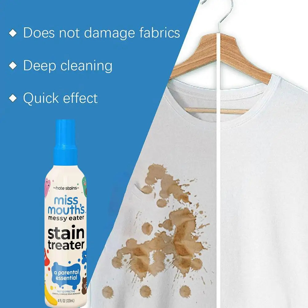 Spray Stain Remover Fabric Laundry Remover Effective Stain Treater Spray Spot Remover Laundry Spray For Food Pet Candle Stains